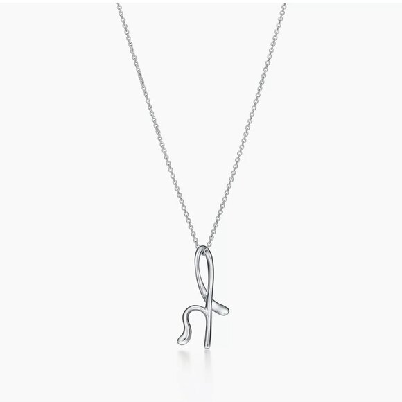 Tiffany & CO. Alphabet Letter H Pendant in Silver - Picture 6 of 6